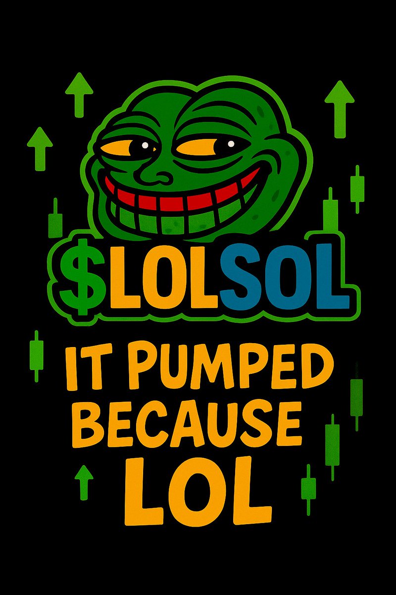 LOLsBeforeLogic's tweet image. $LOLSOL — when logic fails, the meme soars.