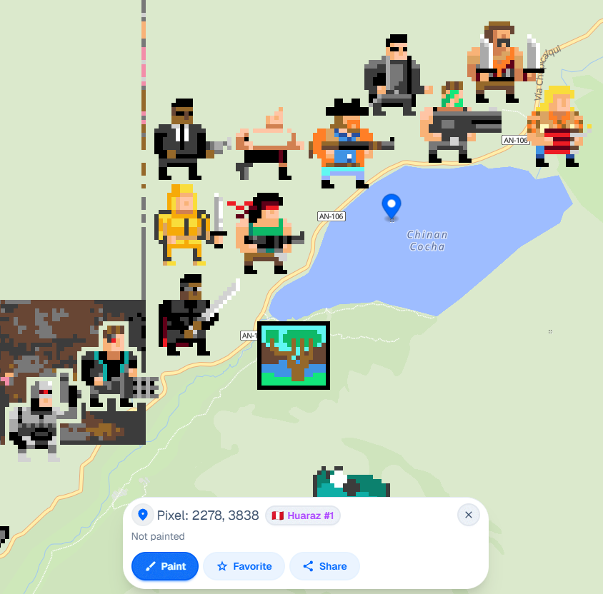 ERorro247's tweet photo. Representing Broforce on w/place @Broforce @freelives 
I wanted to make something of broforce in Wplace. I'm making all bro's sprites near the Huascaran mountain of perú,  and also I think I can make many of the enemies there. If anyone want to help, yo're welcome. https://t.co/wi3bnpB1A8