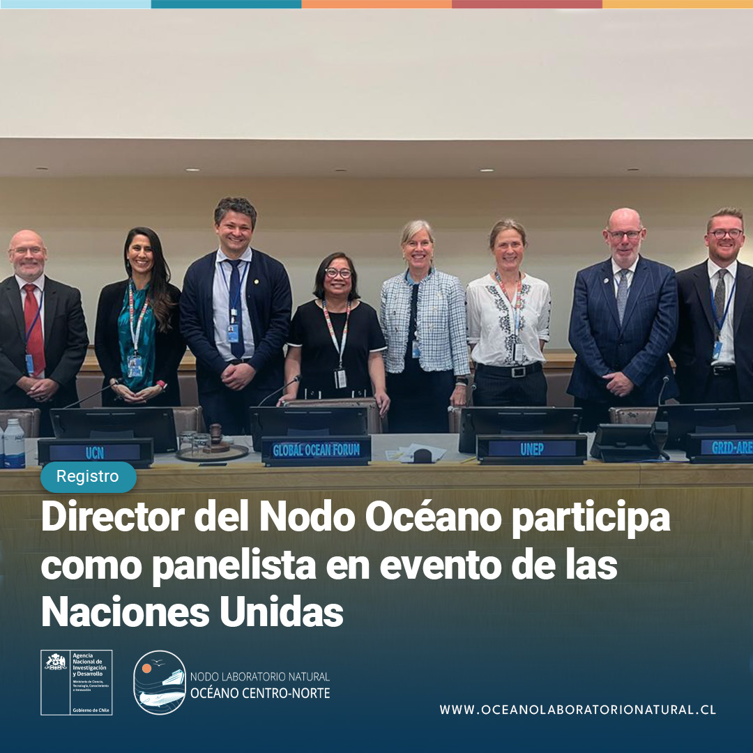 #Internacional🌍|Nuestro director, Marcelo Olivares representó al @labnaturaloceano en la sede de la ONU 🇺🇸, como panelista en la II Comisión Preparatoria del Acuerdo #BBNJ . Instancia clave donde compartió los avances del Nodo Océano y el enfoque de #LaboratoriosNaturales🌊