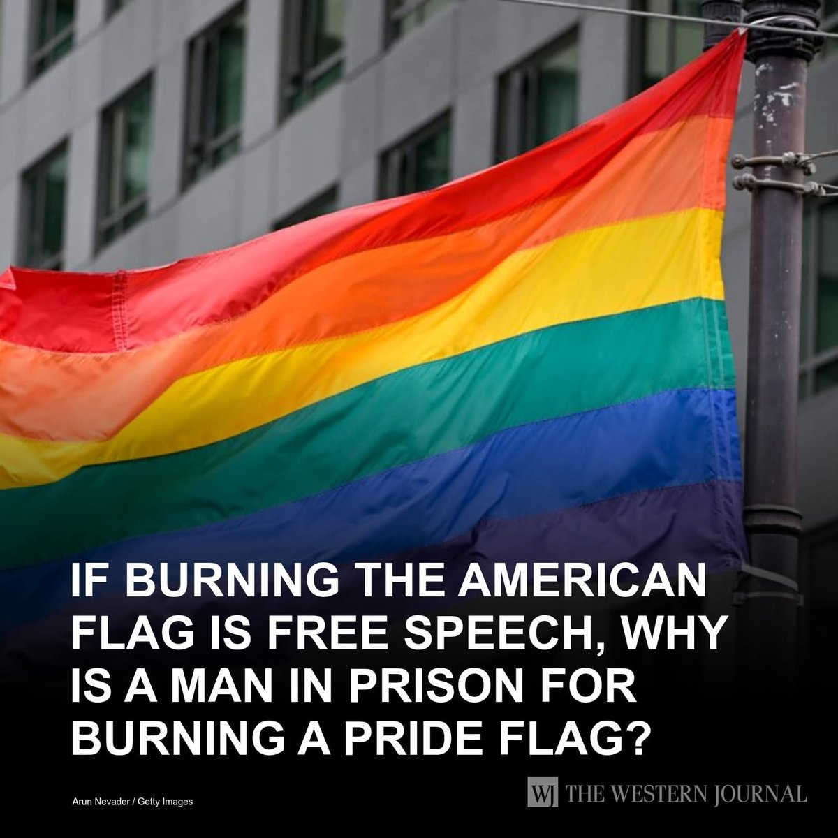 That's a good question. So a man burned the pride flag and got 16 years. A Palestinian supporter can burn our American flag and it's freedom of speech. 

Seems pretty one-sided.