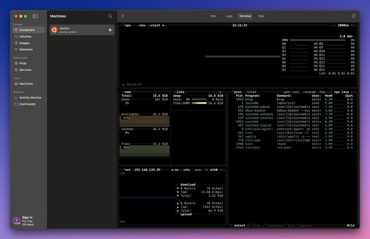 mitchellh's tweet image. Yeah! @OrbStack 2.0 embedded Ghostty as their built-in terminal (via libghostty). If you use OrbStack, you&apos;re now also using Ghostty. So cool to see this. I think we&apos;ll only see more of this when libghostty stabilizes and gets packaged properly.