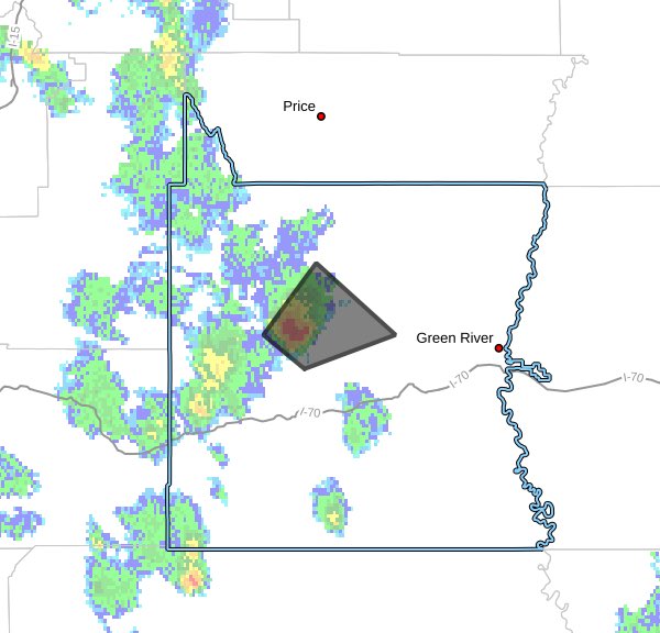 New event. Severe Thunderstorm Warning from 8/26/2025 4:13 PM to 4:45 PM MDT for Emery County, UT. inws.ncep.noaa.gov/a/a.php?i=1193… <a href="/weathercaster/">Dan Pope</a> #utwx