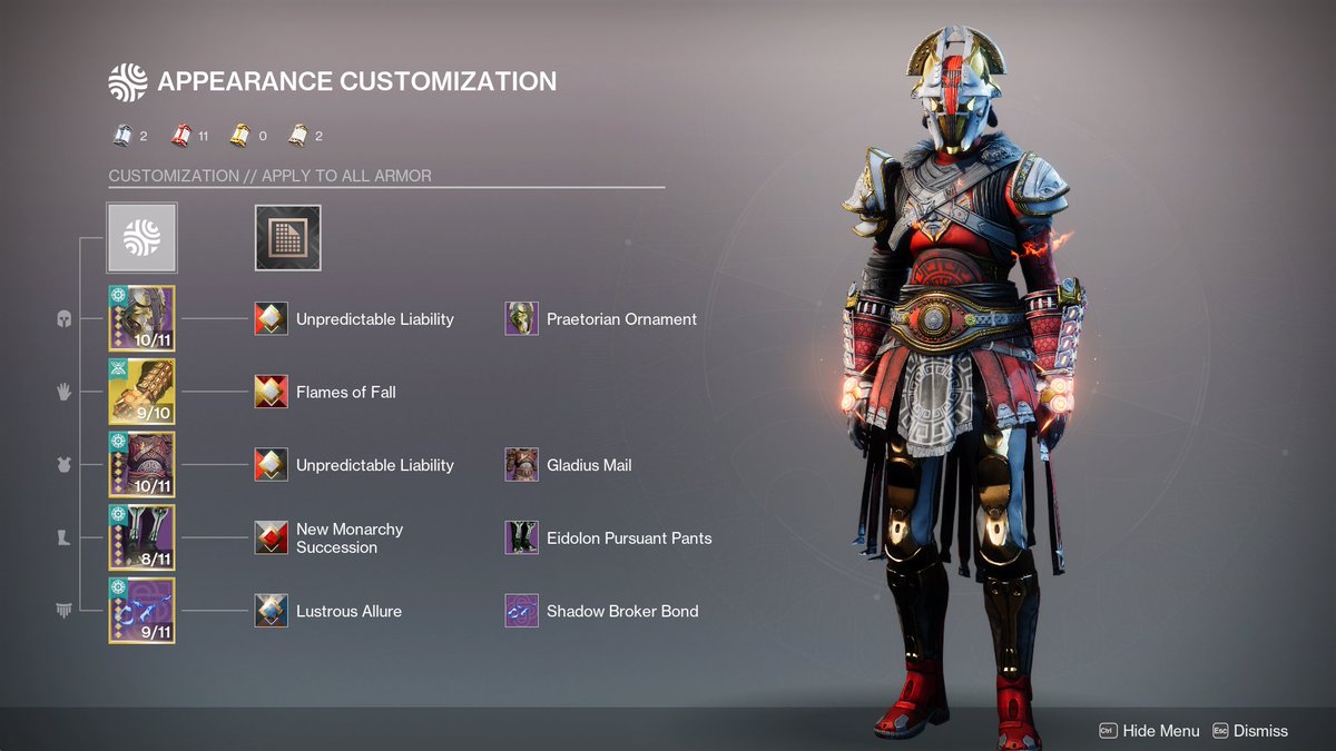 I've been having a ton of fun with Eunoia so I had to make a full build with the new Gladius ornaments in Eververse! <a href="/Destiny2Team/">Destiny 2 Team</a> <a href="/BrunoLouviers/">Br1</a> <a href="/MoltenSlowa/">Mitch Alpiner</a> <a href="/KrypzYT/">Krypz</a>