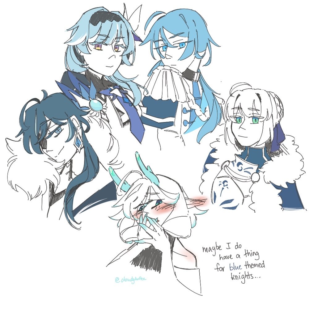 cloudykofee's tweet image. I realized yesterday morning, first thought of the day; that some of my favs could be classified as "blue themed knights"