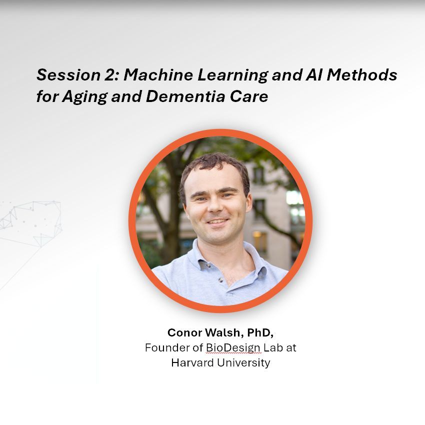 Dr. Conor Walsh shares how soft robotic exosuits + AI support mobility and rehab in aging populations. Session introduced by Dr. Benjamin Marlin.
 Watch: a2collective.ai/resources/cono…
 #AI #aging #a2Collective