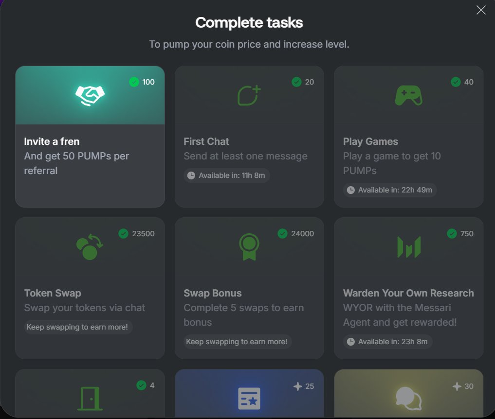 Daily activities on the <a href="/wardenprotocol/">Warden</a> completed

Here are the activities👇
&gt;Login to the warden app
&gt;Chat wit AI
&gt;Done research on the Messari Agent
&gt;Swap token on base
&gt;Swap more tokens on Solana, eth and base chain.
&gt;Played the different games.

All these activities earn me