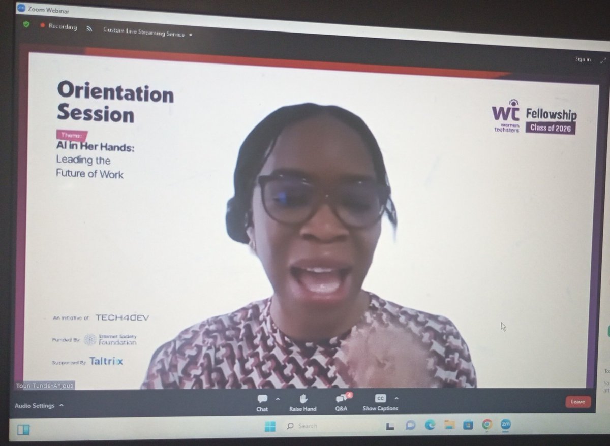 wildfl0w6r's tweet image. Day 7 of the Women Techsters Fellowship was powerful! 

Uyoyo Edosio reminded us to turn pain into purpose, master our craft, and build excellence so deep it speaks louder than bias. Be patient, keep learning, and stay indispensable.