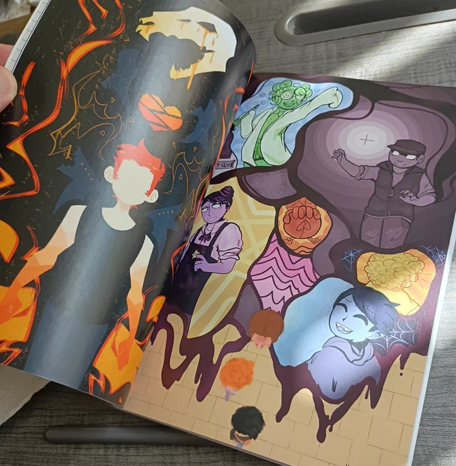 The fans who made the incredible Paranatural anniversary zine sent me an absolutely gorgeous physical copy What an honor, truly. Crown jewel of my shelf