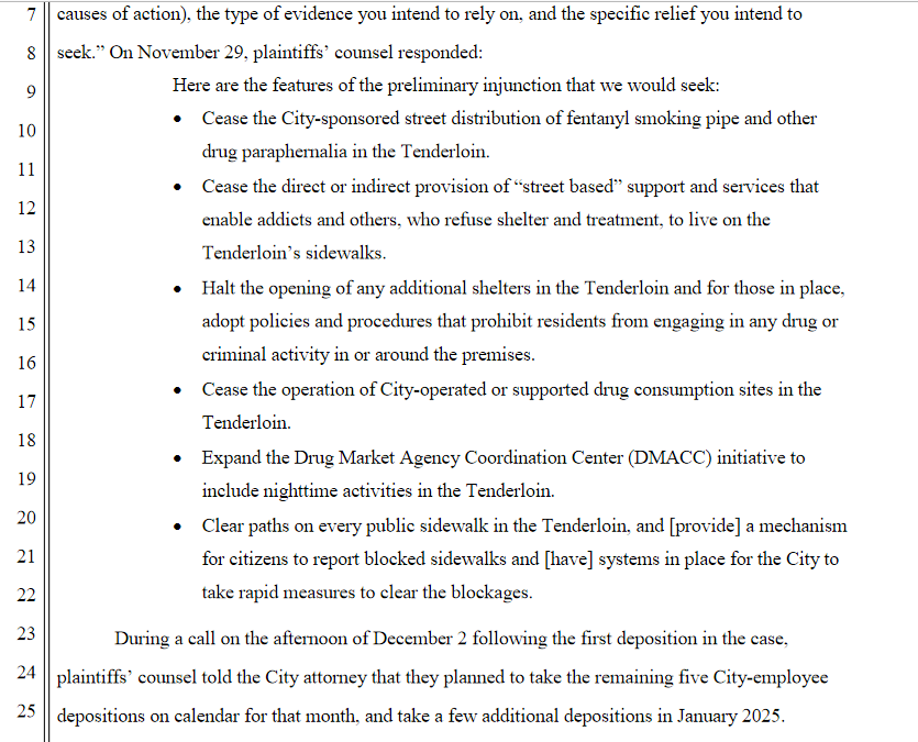 It's a bizarre state of the world when personal injury attorneys have to sue the City of San Francisco and seek an injunction to stop the distribution of fentanyl smoking pipes in the Tenderloin.