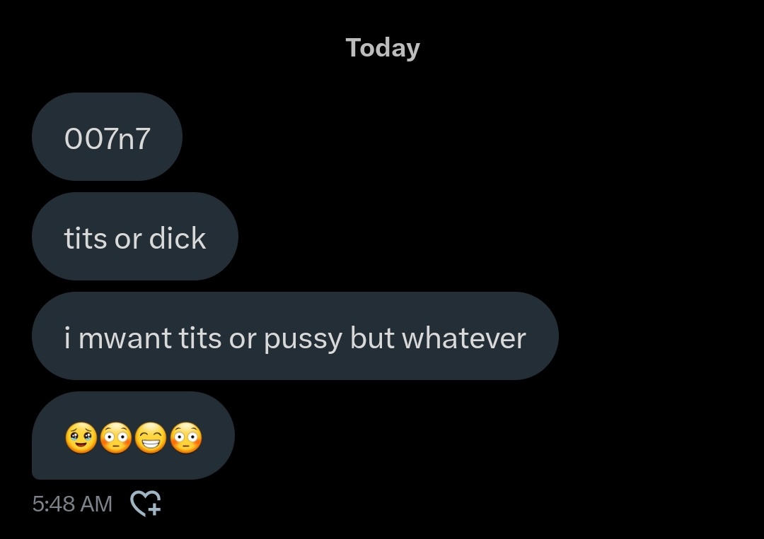 007n7hacker's tweet image. This is the average state of mind of my oomfs.