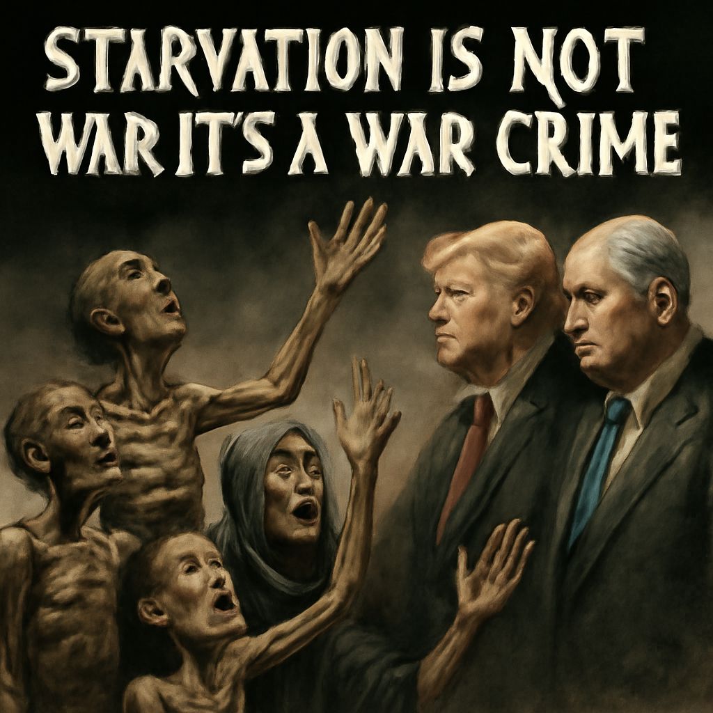 '
"STARVATION IS NOT WAR IT'S A WAR CRIME"
#Israel_Enemy_of_Humanity 
#StopSupportingIsrael 
#GazaGenocide
#GazaStarving