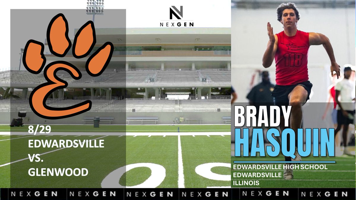 Keith Smilie (@nexgenscouting) on Twitter photo Friday night season opener in Illinois
✅2026 TE Brady Hasquin <a href="/BradyHasquin/">Brady Hasquin</a>
➡️📍Edwardsville HS <a href="/TigerFootball_/">EdwardsvilleFootball</a> hosts Glenwood in Edwardsville Friday night season opener in Illinois
✅2026 TE Brady Hasquin <a href="/BradyHasquin/">Brady Hasquin</a>
➡️📍Edwardsville HS <a href="/TigerFootball_/">EdwardsvilleFootball</a> hosts Glenwood in Edwardsville