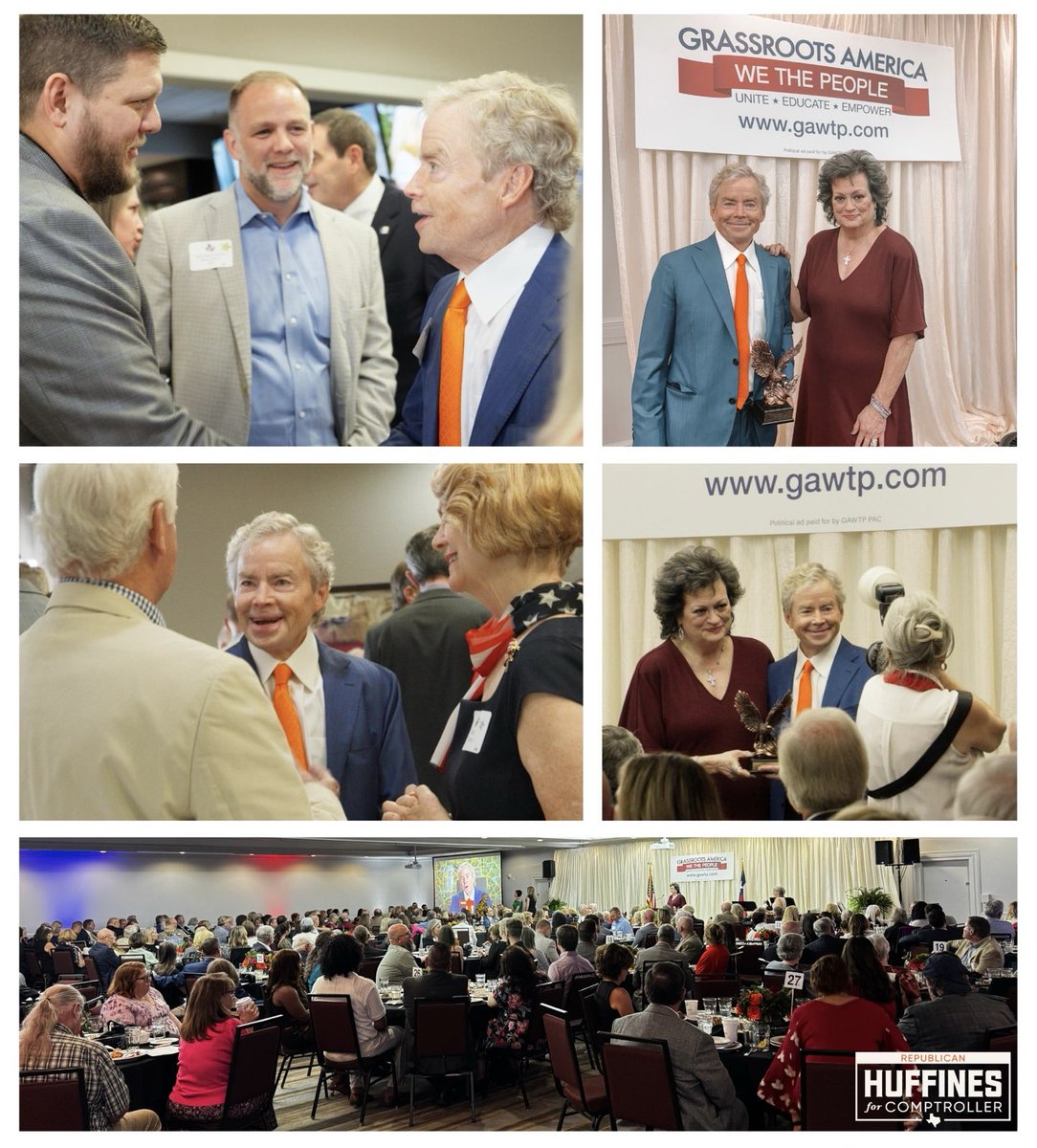 Don Huffines (@donhuffines) on Twitter photo Honored to receive the 2025 Grassroots America Champion of Freedom Award!
I’m humbled by this recognition and proud to be the ONLY <a href="/GAWTP/">Grassroots America</a>-endorsed candidate for Texas Comptroller.
WE THE PEOPLE are ready to DOGE TEXAS GOVERNMENT! Honored to receive the 2025 Grassroots America Champion of Freedom Award!
I’m humbled by this recognition and proud to be the ONLY <a href="/GAWTP/">Grassroots America</a>-endorsed candidate for Texas Comptroller.
WE THE PEOPLE are ready to DOGE TEXAS GOVERNMENT!