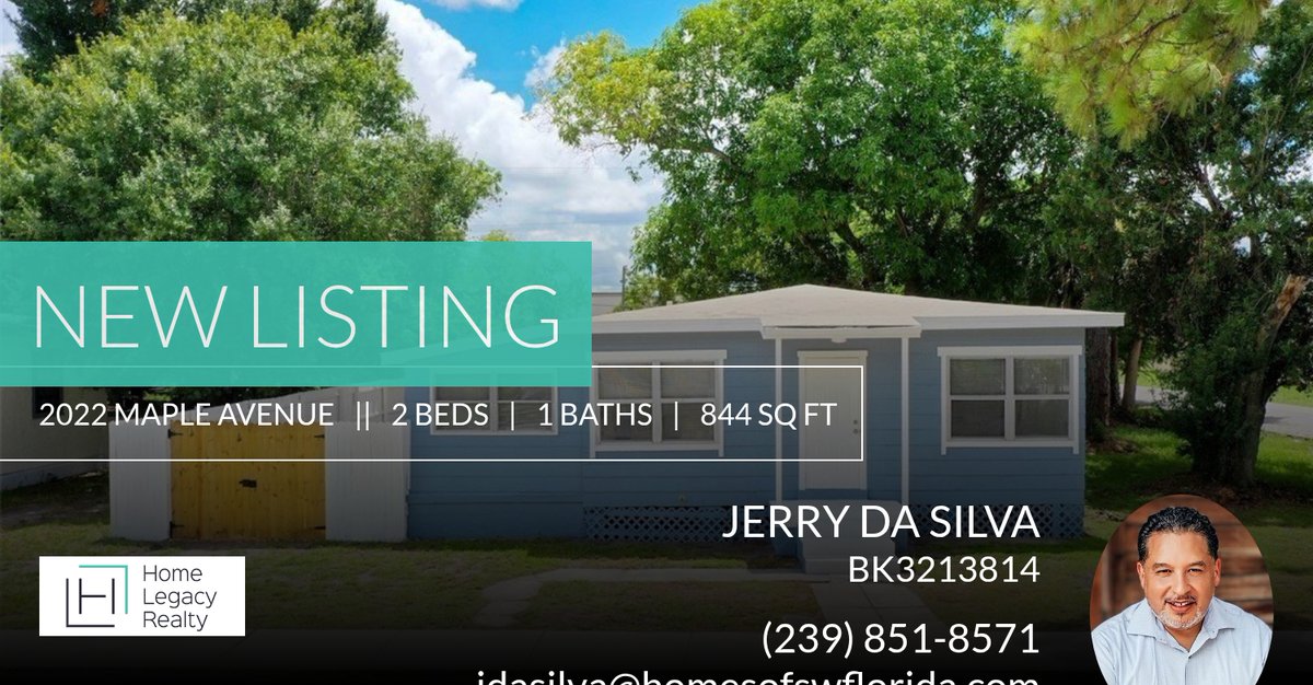 homesofswfl's tweet photo. 🌟📍 New Listing 📍🌟 Take a look at this fantastic new property that just hit the market located at 2022 Maple Avenue in Fort Myers.🏡 😎

Looking for the perfect blend of character, comfort, and convenience? This 2-bedroom, 1-bath ... https://t.co/wHWIRmjsL2 https://t.co/jvLZ61UW5V