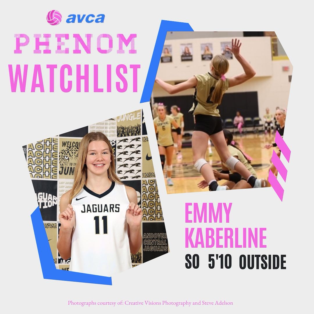 ACJaguarVB's tweet image. The tradition continues! Congratulations @emmykaberline  for being honored as one of the top volleyball players in the nation and making the AVCA Phenom watchlist! We are so proud of you! #BAI #ACALLDAY