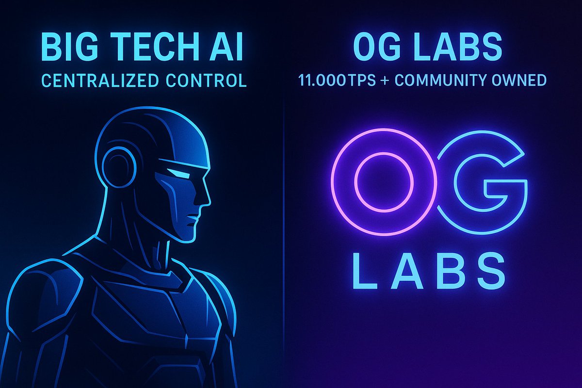 Hrithik kislay .ink (Ø,G) (@hrithikkislay) on Twitter photo Big Tech AI: "We control everything" 🏢
<a href="/0G_labs/">0G Labs (Ø,G) - AI L1</a> : "11,000 TPS + community owns the future"
The paradigm shift is happening NOW.
<a href="/ghcryptoguy/">Elisha (Ø,G)</a> <a href="/0x0g4i/">JC (Ø,G)</a> <a href="/vanessaaal7/">Vanessa (Ø,G)</a>
#0GLabs #DecentralizedAI Big Tech AI: "We control everything" 🏢
<a href="/0G_labs/">0G Labs (Ø,G) - AI L1</a> : "11,000 TPS + community owns the future"
The paradigm shift is happening NOW.
<a href="/ghcryptoguy/">Elisha (Ø,G)</a> <a href="/0x0g4i/">JC (Ø,G)</a> <a href="/vanessaaal7/">Vanessa (Ø,G)</a>
#0GLabs #DecentralizedAI