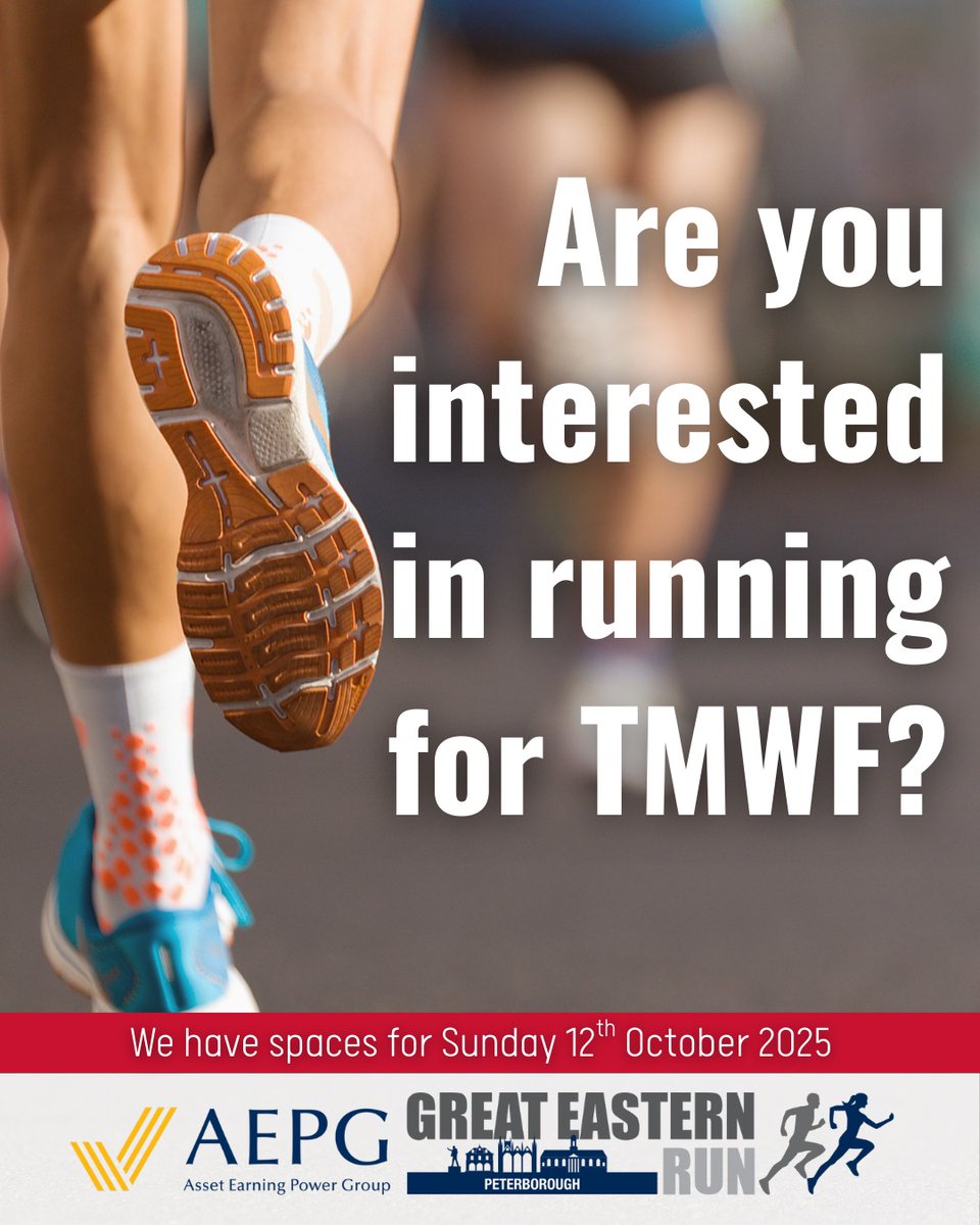 Are you interested in running for TMWF in this October's Great Eastern Run? We're able to secure a limited number of spaces, so drop us a message if you're interested! (Spaces allocated on a first-come, first-served basis.)

#teamTMWF #GreatEasternRun 

#Running #Cancer #Charity