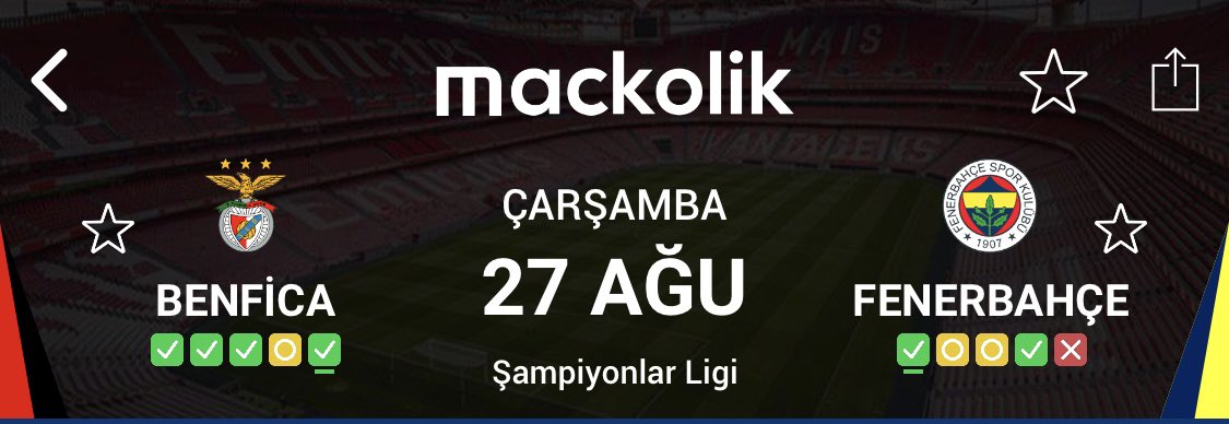 6.hissi kuvvetli olanlardan skor tahmini alalım.

Benfica-Fenerbahçe 

Kaç kaç biter ?

#UCL #SLBvFB