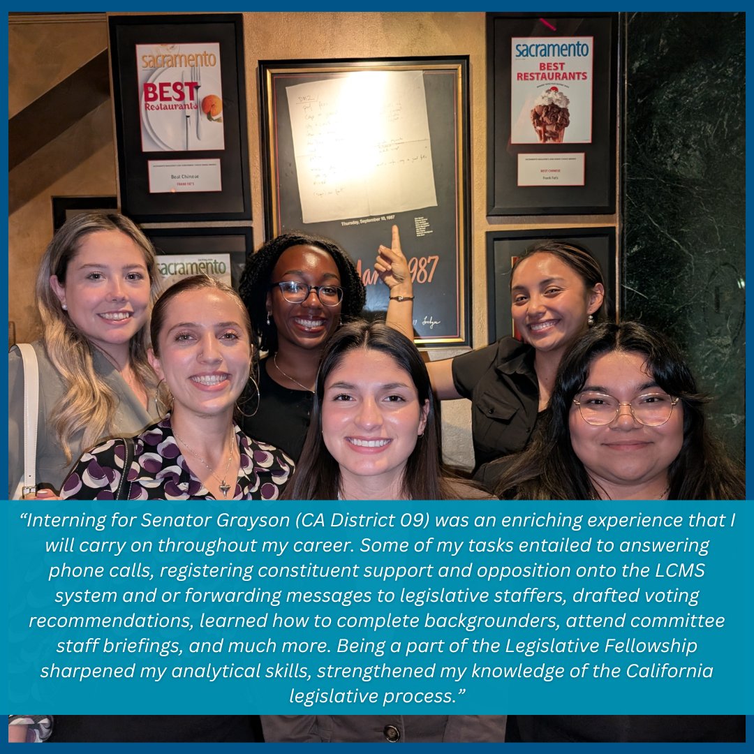 Meet Mariel Garcia, a recent UC Merced graduate in Management Business Economics. This summer, Mariel interned in Senator Tim Grayson’s office, gaining valuable experience in public service. Congratulations, Mariel! <a href="/TimGraysonCA/">Senator Tim Grayson</a>  #CAPEUCMerced #UCMerced #politicalscience