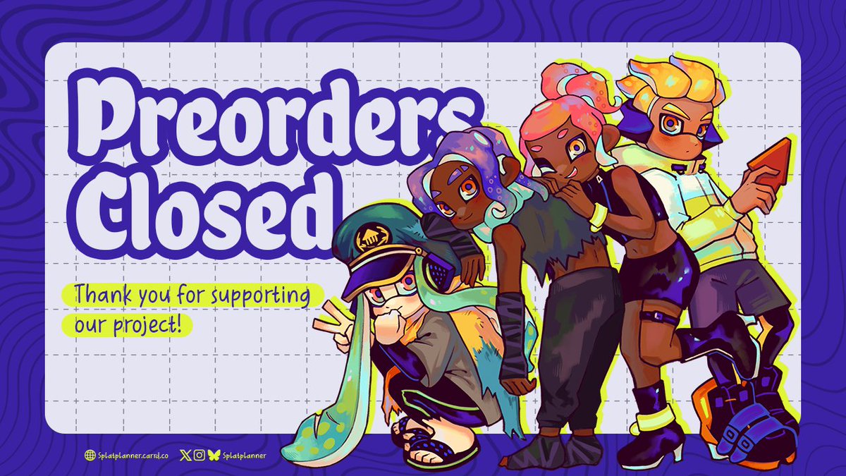 💜 Thank you for preordering! 💜

Our production phase has started and we're aiming to ship out orders starting late Nov/Early Dec! We'll keep you all updated as products arrive. Stretch goal 3 was not unlocked, but we might have a surprise during our leftover sale. 👀✨