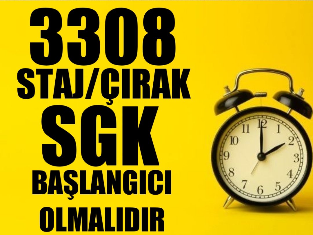 <a href="/ElifGne945976/">🇹🇷Elif 🇹🇷</a> <a href="/Harun26esk/">HARUN KAVAK</a> <a href="/platfrmcirakstj/">STAJ VE ÇIRAKLIK SİGORTASI MAĞDURLARI PLATFORMU</a> <a href="/RTErdogan/">Recep Tayyip Erdoğan</a> <a href="/_cevdetyilmaz/">Cevdet Yılmaz</a> <a href="/isikhanvedat/">Prof. Dr. Vedat Işıkhan</a> <a href="/memetsimsek/">Mehmet Simsek</a> <a href="/csgbakanligi/">T.C. Çalışma ve Sosyal Güvenlik Bakanlığı</a> <a href="/HMBakanligi/">T.C. Hazine ve Maliye Bakanlığı</a> <a href="/cbsbb/">T.C. Cumhurbaşkanlığı Strateji ve Bütçe Başkanlığı</a> <a href="/TCCBHPK/">Cumhurbaşkanlığı Hukuk Politikaları Kurulu</a> <a href="/skaygusuz/">Salih Kaygusuz</a> <a href="/dbdevletbahceli/">Devlet Bahçeli</a> <a href="/MHP_Bilgi/">MHP</a> <a href="/Akparti/">AK Parti</a> <a href="/RTEdijital/">Erdoğan Dijital Medya</a> <a href="/YildizFeti/">Feti Yıldız</a> <a href="/UlviYonter/">Dr.İzzet Ulvi YÖNTER</a> <a href="/TatarHummet/">Hümmet TATAR</a> <a href="/MuratCahidCINGI/">Dr.Murat Cahid CINGI</a> <a href="/yilmaztunc/">Yılmaz TUNÇ</a> <a href="/erkanakcay45/">Erkan Akçay</a> <a href="/mfatihkacir/">Mehmet Fatih KACIR</a> <a href="/ifarukaksu/">İsmail Faruk Aksu</a> <a href="/hlmdrgn/">Hilmi DURGUN</a> <a href="/bakiersoymhp/">BAKİ ERSOY</a> <a href="/buyukataman/">İsmet Büyükataman</a> <a href="/ismailozdemirrr/">İsmail ÖZDEMİR 🇹🇷</a> <a href="/MKalayci42/">Mustafa Kalaycı</a> <a href="/Onuronal_/">Onur Önal</a> <a href="/dogansenturk/">Doğan Şentürk</a> <a href="/selcukktepeli/">Selçuk Tepeli</a> <a href="/osman_girgin/">Osman Girgin</a> <a href="/ahaber/">A Haber</a> <a href="/Haberturk/">Habertürk</a> <a href="/cnnturk/">CNN TÜRK</a> <a href="/ntv/">NTV</a> <a href="/nowhaber/">NOW HABER</a> <a href="/tv100/">TV100</a> <a href="/tgrthabertv/">TGRT HABER</a> <a href="/HaberGlobal/">Haber Global</a> <a href="/startv/">STAR TV</a> <a href="/KanalD/">Kanal D</a> <a href="/trthaber/">TRT HABER</a> <a href="/halktvcomtr/">Halk TV</a> <a href="/trt1/">TRT 1</a> <a href="/KRTCANLI/">KRT TV</a> Gt6 Bizlerin  DAVASI ;
E-Devlette gözüken ilk işe giriş tarihimizin sgk başlangıcı sayılması
StajÇıraklık Sgk Başlangıcı Olsun.
Emek veren herkes hakkını alsın
<a href="/RTErdogan/">Recep Tayyip Erdoğan</a>
<a href="/dbdevletbahceli/">Devlet Bahçeli</a>
<a href="/isikhanvedat/">Prof. Dr. Vedat Işıkhan</a>

Mağduriyetin Çözümü İçin
 #AnkaraStajyerÇırağaSesVer