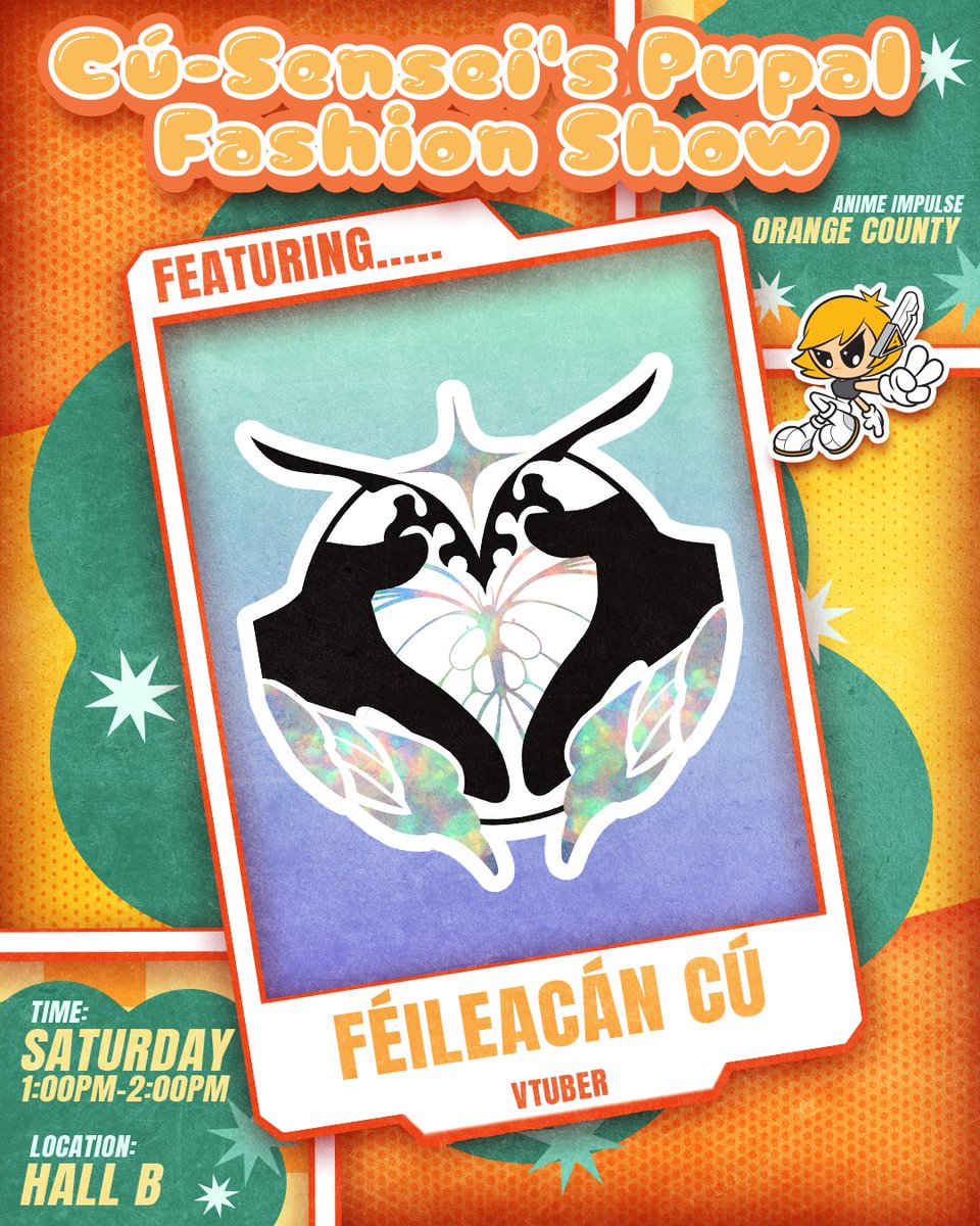 ANIME Impulse™ | アニメ インパルス (@animeimpulse) on Twitter photo ❇️ DRESS TO IMPRESS ❇️
Join us at the AI STAGE at #ANIMEImpulseOC2025 for <a href="/FeileacanCu/">Féileacán Cú 🦋 🐕</a>'s Pupal fashion show happening on 8/30 at 1 PM! Tag your artwork, cosplay, or other medium with #PupalsonaFS for a chance to be featured during Sensei’s panel!
🎫: animeimpulse.com/tickets ❇️ DRESS TO IMPRESS ❇️
Join us at the AI STAGE at #ANIMEImpulseOC2025 for <a href="/FeileacanCu/">Féileacán Cú 🦋 🐕</a>'s Pupal fashion show happening on 8/30 at 1 PM! Tag your artwork, cosplay, or other medium with #PupalsonaFS for a chance to be featured during Sensei’s panel!
🎫: animeimpulse.com/tickets