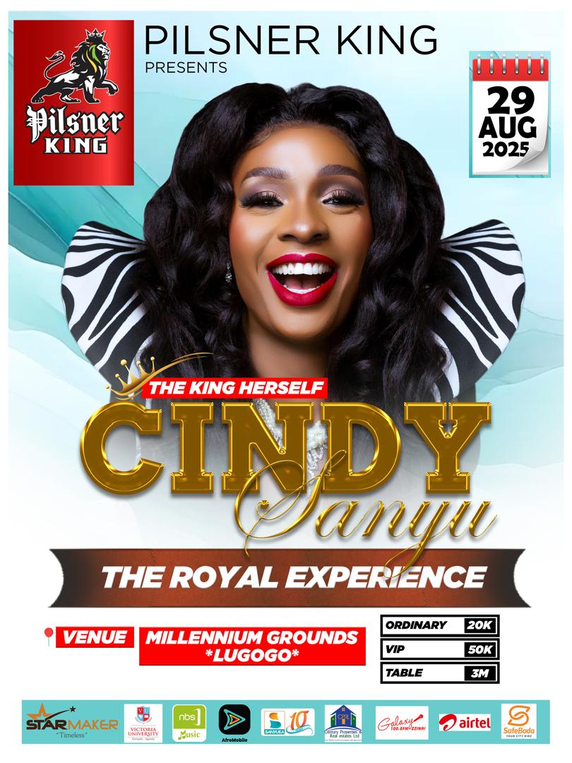 Emma (@emmamwanje10) on Twitter photo 3 Days To Go! ๐ถ๐ฅ
The King herself <a href="/CindySanyu_UG/">CINDY SANYU</a>
Is live in #TheRoyalExperience Concert.
๐ข Friday, 29th August 2025
๐Millennium Grounds Lugogo
๐๏ธBook your tickets now
Ordinary โ 20K | VIP โ 50K | VVIP โ Table โ 3M
<a href="/VUKampala/">Victoria University, Kampala</a> 3 Days To Go! ๐ถ๐ฅ
The King herself <a href="/CindySanyu_UG/">CINDY SANYU</a>
Is live in #TheRoyalExperience Concert.
๐ข Friday, 29th August 2025
๐Millennium Grounds Lugogo
๐๏ธBook your tickets now
Ordinary โ 20K | VIP โ 50K | VVIP โ Table โ 3M
<a href="/VUKampala/">Victoria University, Kampala</a>