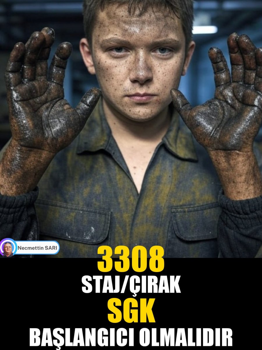 <a href="/ElifGne945976/">🇹🇷Elif 🇹🇷</a> <a href="/Harun26esk/">HARUN KAVAK</a> <a href="/platfrmcirakstj/">STAJ VE ÇIRAKLIK SİGORTASI MAĞDURLARI PLATFORMU</a> <a href="/RTErdogan/">Recep Tayyip Erdoğan</a> <a href="/_cevdetyilmaz/">Cevdet Yılmaz</a> <a href="/isikhanvedat/">Prof. Dr. Vedat Işıkhan</a> <a href="/memetsimsek/">Mehmet Simsek</a> <a href="/csgbakanligi/">T.C. Çalışma ve Sosyal Güvenlik Bakanlığı</a> <a href="/HMBakanligi/">T.C. Hazine ve Maliye Bakanlığı</a> <a href="/cbsbb/">T.C. Cumhurbaşkanlığı Strateji ve Bütçe Başkanlığı</a> <a href="/TCCBHPK/">Cumhurbaşkanlığı Hukuk Politikaları Kurulu</a> <a href="/skaygusuz/">Salih Kaygusuz</a> <a href="/dbdevletbahceli/">Devlet Bahçeli</a> <a href="/MHP_Bilgi/">MHP</a> <a href="/Akparti/">AK Parti</a> <a href="/RTEdijital/">Erdoğan Dijital Medya</a> <a href="/YildizFeti/">Feti Yıldız</a> <a href="/UlviYonter/">Dr.İzzet Ulvi YÖNTER</a> <a href="/TatarHummet/">Hümmet TATAR</a> <a href="/MuratCahidCINGI/">Dr.Murat Cahid CINGI</a> <a href="/yilmaztunc/">Yılmaz TUNÇ</a> <a href="/erkanakcay45/">Erkan Akçay</a> <a href="/mfatihkacir/">Mehmet Fatih KACIR</a> <a href="/ifarukaksu/">İsmail Faruk Aksu</a> <a href="/hlmdrgn/">Hilmi DURGUN</a> <a href="/bakiersoymhp/">BAKİ ERSOY</a> <a href="/buyukataman/">İsmet Büyükataman</a> <a href="/ismailozdemirrr/">İsmail ÖZDEMİR 🇹🇷</a> <a href="/MKalayci42/">Mustafa Kalaycı</a> <a href="/Onuronal_/">Onur Önal</a> <a href="/dogansenturk/">Doğan Şentürk</a> <a href="/selcukktepeli/">Selçuk Tepeli</a> <a href="/osman_girgin/">Osman Girgin</a> <a href="/ahaber/">A Haber</a> <a href="/Haberturk/">Habertürk</a> <a href="/cnnturk/">CNN TÜRK</a> <a href="/ntv/">NTV</a> <a href="/nowhaber/">NOW HABER</a> <a href="/tv100/">TV100</a> <a href="/tgrthabertv/">TGRT HABER</a> <a href="/HaberGlobal/">Haber Global</a> <a href="/startv/">STAR TV</a> <a href="/KanalD/">Kanal D</a> <a href="/trthaber/">TRT HABER</a> <a href="/halktvcomtr/">Halk TV</a> <a href="/trt1/">TRT 1</a> <a href="/KRTCANLI/">KRT TV</a> Stajyer ve çıraklar üretimin can damarıdır 
99 öncesi Staj ve çıraklık SGK başlangıcı sayılsın hakkımız bu bizim 
45
Sayın
<a href="/RTErdogan/">Recep Tayyip Erdoğan</a>
<a href="/dbdevletbahceli/">Devlet Bahçeli</a>
<a href="/isikhanvedat/">Prof. Dr. Vedat Işıkhan</a>

Mağduriyetin Çözümü İçin
#AnkaraStajyerÇırağaSesVer