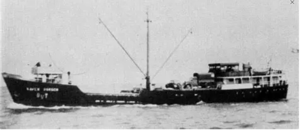 One of the ships we talked about in the January 1943 - part 1 - episode,  the Xaver Dorsch.  Catch the episode on all the usual podcast platforms.