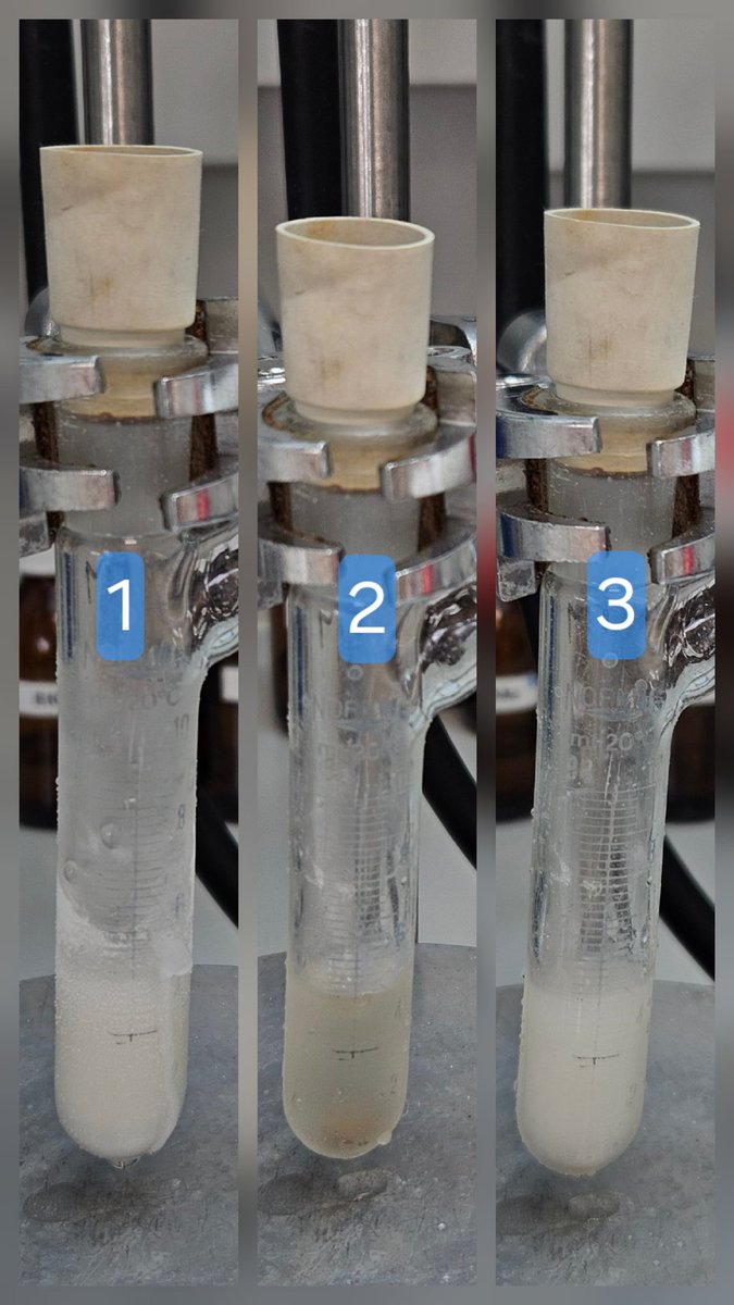Captured how the reaction evolves with rising temperature — solubility changes, new compounds form, and side products emerge. Fascinating to see chemistry in action ✨️