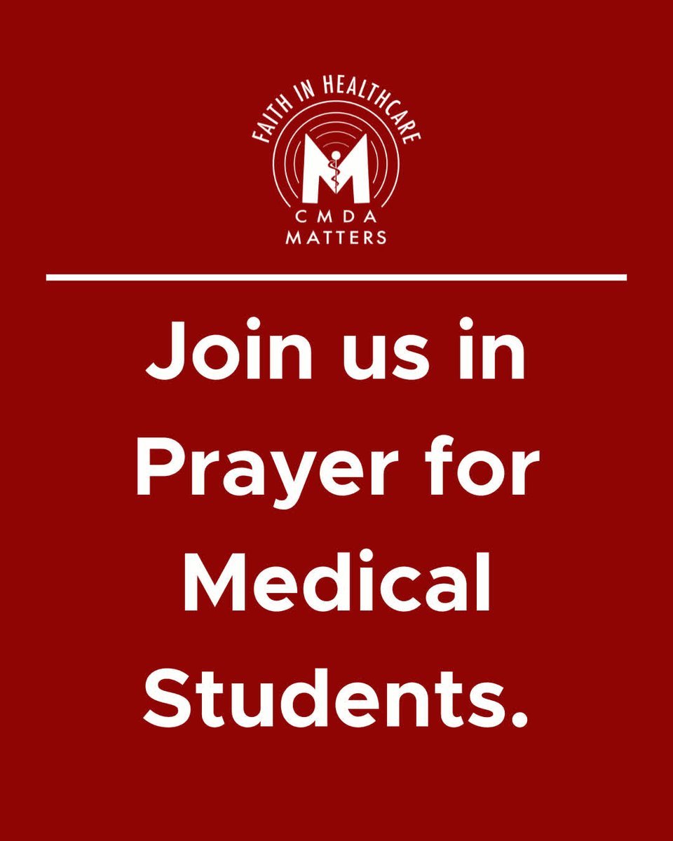 As a new semester begins, join us in praying for our future healthcare leaders! 🙏

Pray for strength, wisdom, and guidance as students &amp; professors step into a new academic journey. 

Tag someone you're praying for! 🩺❤️

#FaithInHealthcare #PrayerForStudents #CMDA