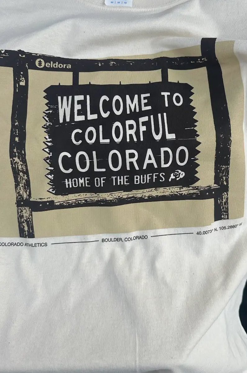 New toss shirts for the year! Excited about these ones. Just a little reminder whose state this is. #GoBuffs 🦬