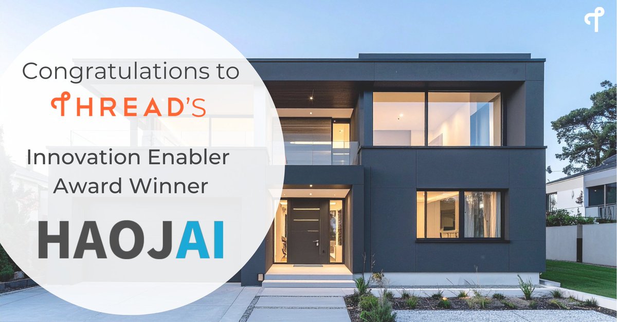 TheThreadGroup's tweet image. Congratulations to our Innovation Enabler Award Recipient, Shenzhen Haojai Lianchuang Technology Co., Ltd! 

This program provides start-up companies the opportunity to define IoT through access to Thread’s technology and their members. 

threadgroup.org/Innovation-Ena…

#ThreadGroup