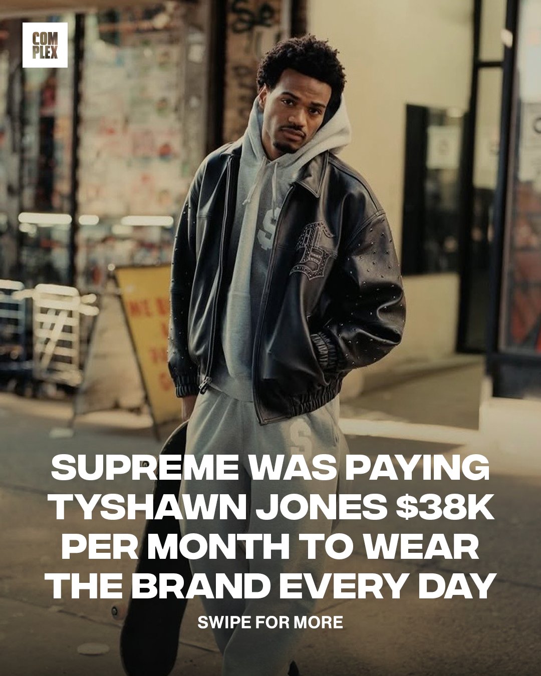 Supreme ポスター　Tyshawn jones タイショーン Buy Thrasher Magazine x Supreme Tyshawn Jones Poster - 8711