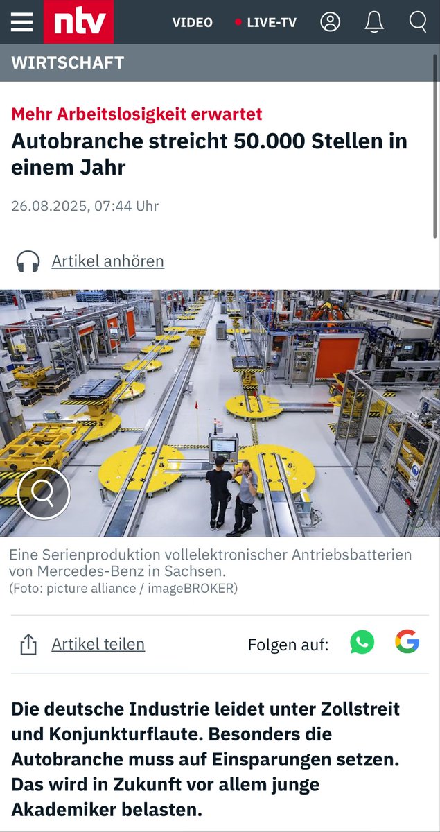 So, noch ein ernstes Thema Liebe Leute. Es geistert die Zahl an angebauten Stellen rum. Ich möchte klar benennen wer die Schuld an der Misere in der Automobilindustrie trägt. Klatschen wir alle zusammen:
👏CDU👏CSU👏FDP👏AfD👏
⬆️ Diese alle heucheln jetzt ⬆️
Ein Sammel Thread 🧵