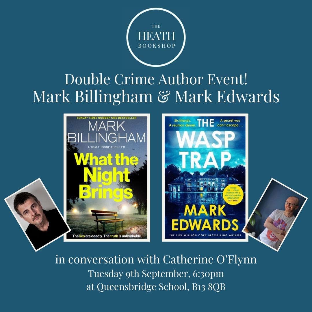 Mark Billingham (@markbillingham) on Twitter photo People of Birmingham (and the surrounding areas). Come along to see myself and <a href="/mredwards/">Mark Edwards</a> talking crime and whatever else takes our fancy. September 9th, 6.30 PM at Queensbridge School in Birmingham. You know you want to, my babbies! People of Birmingham (and the surrounding areas). Come along to see myself and <a href="/mredwards/">Mark Edwards</a> talking crime and whatever else takes our fancy. September 9th, 6.30 PM at Queensbridge School in Birmingham. You know you want to, my babbies!