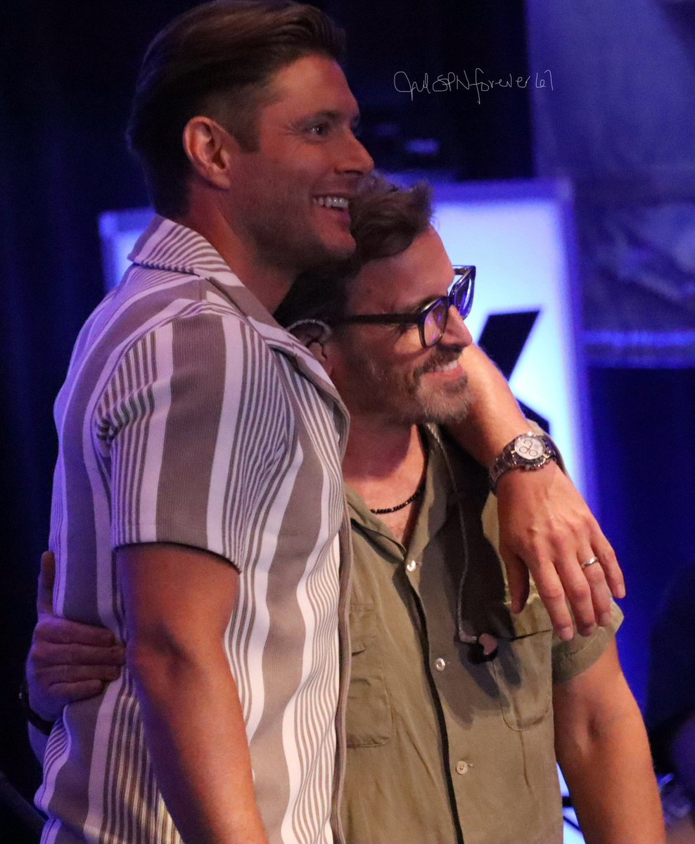 JulSPNForever67's tweet image. J2 panel 

Rob Benedict and Jensen Ackles, 
Austin, TX  2025 #SPNAUS #SPNFamily #RobBenedict #JensenAckles