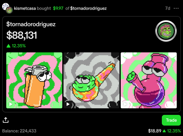 leaolmos.eth (on farcaster) (@leaolmos) on Twitter photo en <a href="/KismetCasa/">Kismet Casa</a> pusimos un pequeño fund de <a href="/zora/">$zora</a> creators coins de artistas que pasaron por la residencia.
por ahora tenemos:
224,433 $tornadorodriguez de <a href="/tornado_ilus/">Tornado Rodriguez</a>
44,069 $NATCAT de <a href="/natcatdotxyz/">natcat</a>
vamos a estar seleccionando y comprando más durante las próximas semanas en <a href="/KismetCasa/">Kismet Casa</a> pusimos un pequeño fund de <a href="/zora/">$zora</a> creators coins de artistas que pasaron por la residencia.
por ahora tenemos:
224,433 $tornadorodriguez de <a href="/tornado_ilus/">Tornado Rodriguez</a>
44,069 $NATCAT de <a href="/natcatdotxyz/">natcat</a>
vamos a estar seleccionando y comprando más durante las próximas semanas