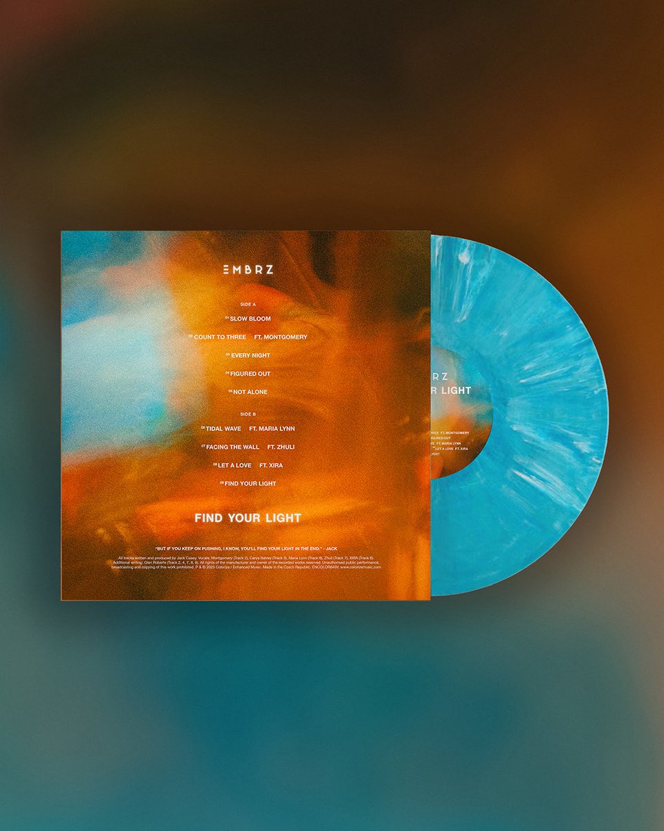 Embrz's tweet image. My third album ‘Find Your Light’ will be out October 30th 🧡
You can preorder the vinyl now :)