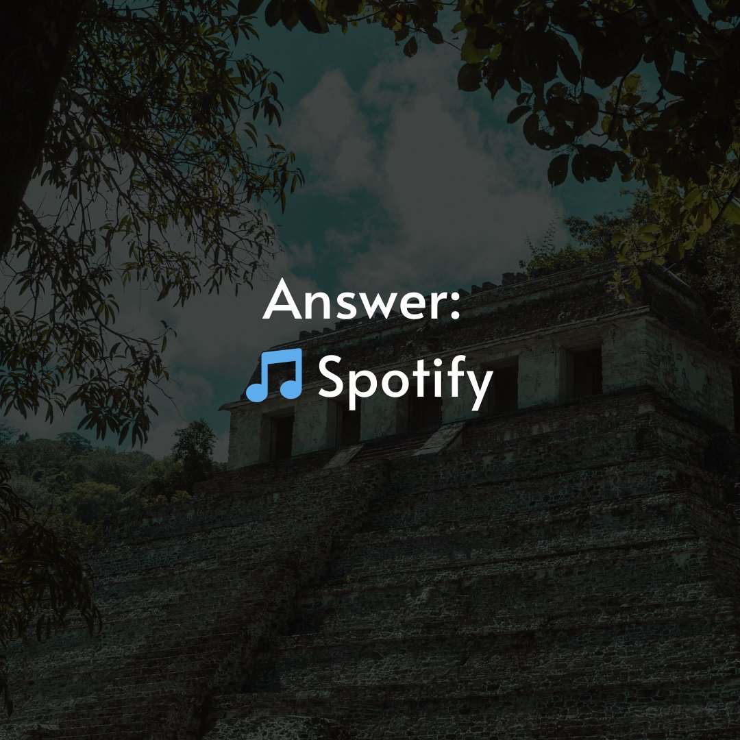 TwistyBrain's tweet image. Answer: 🎵 Spotify
#Answer #RiddleSolved #TwistyBrain #BrainPuzzle