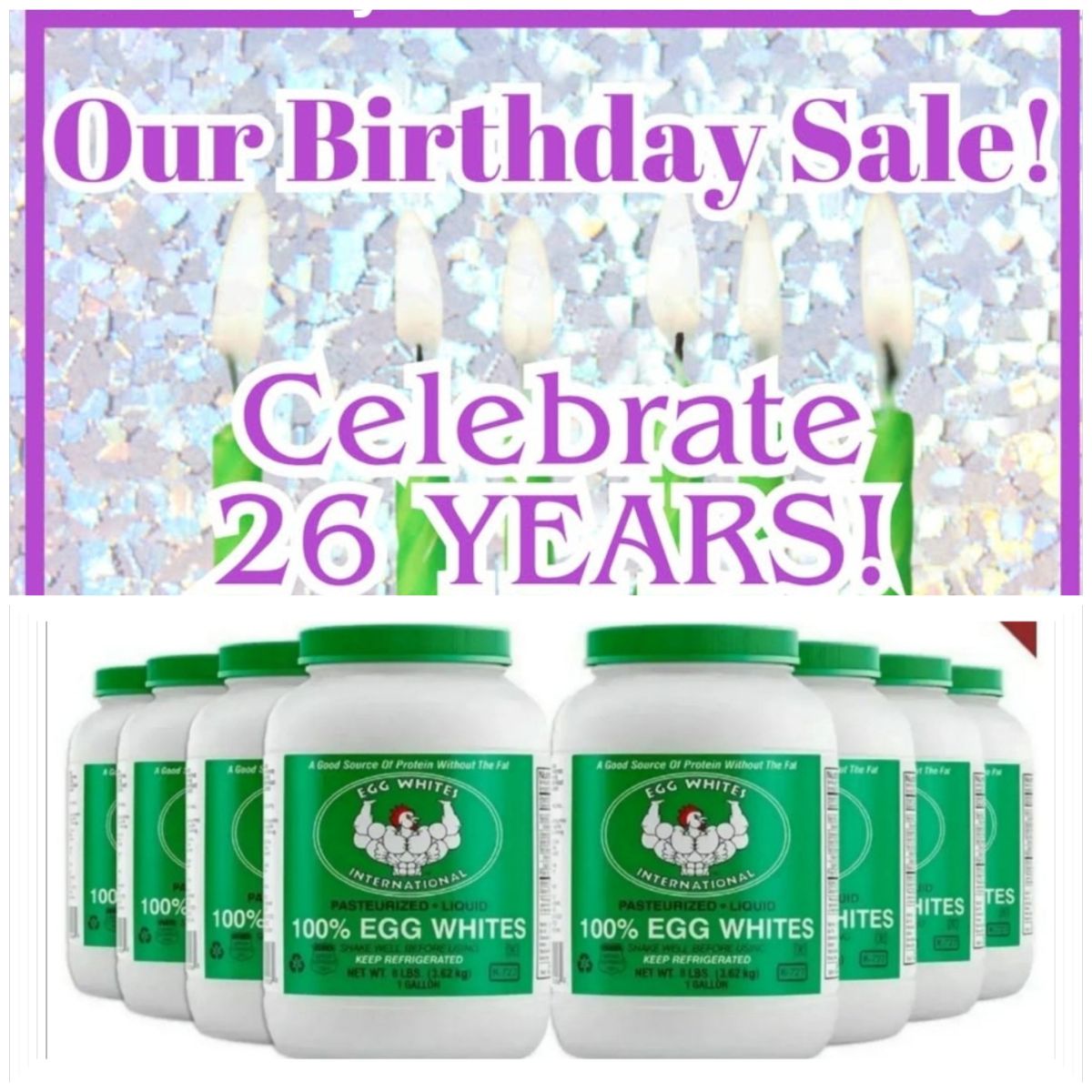 Free Shipping Ending soon! 26 Year Anniversary Sale - mailchi.mp/eggwhitesint/2…