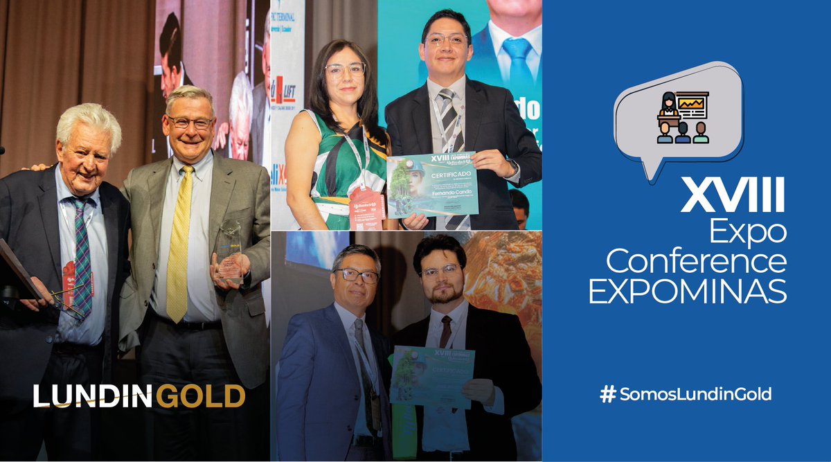 Durante la XVIII Expo Conference EXPOMINAS, compartimos algunas de las mejores prácticas de Lundin Gold.

José Añazco, Geólogo Modelador Senior, ofreció una conferencia magistral sobre el uso de nuevas tecnologías en las actividades de exploración.

Fernando Cando, Coordinador