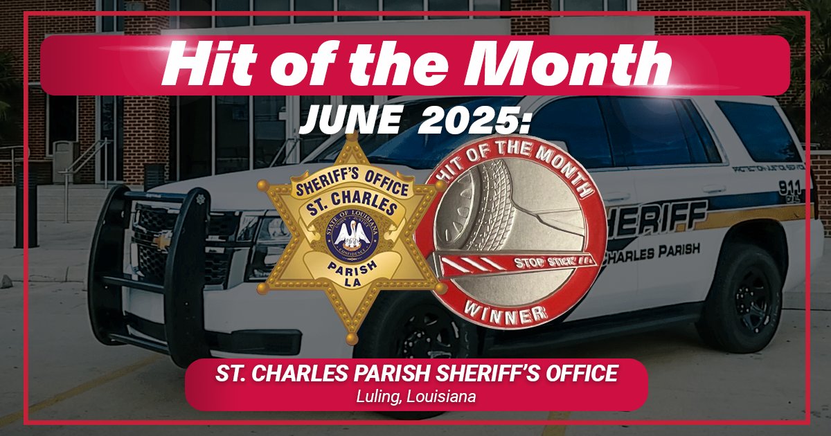 Congrats to <a href="/SCPSheriff/">SCP Sheriff</a>, our June 2025 Stop Stick® Hit of the Month winner! Their coordinated deployment, sparked by a Flock Camera alert, safely ended a 100+ MPH pursuit. 🚔 #Police #LawEnforcement #StopStick 

stopstick.com/stop-stick-hit…