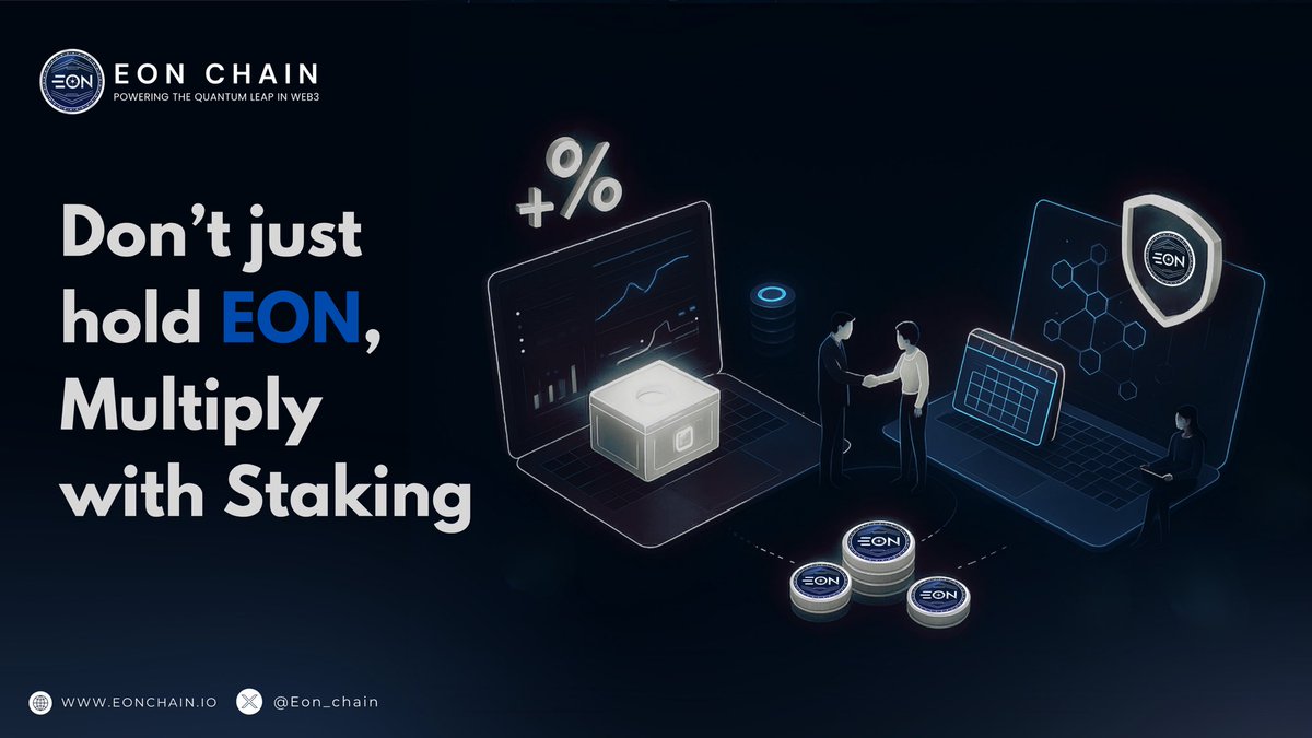 eon_chain's tweet photo. 🚀 Why just hold when you can multiply?

Start staking your $EON today and unlock steady growth while securing the network! 📈💎

🔗 Visit https://t.co/xM4qCfjtz0 Now!

👉 Stake. Earn. Multiply.

#EONCoin #EONChain #Crypto #Staking #Blockchain #Web3 #FutureOfFinance https://t.co/t0xfugtxTI