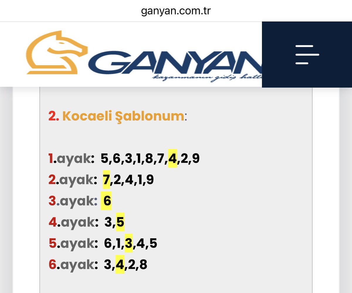 ⭐️ 6.717,30 TL ⭐️ ikramiye kazandıran Kocaeli altılısı, değerlendirebilen ganyan.com.tr üyelerine ve de Twitter takipçilerine hayırlı olsun.

* 19 yıldır istikrarla… 🥇