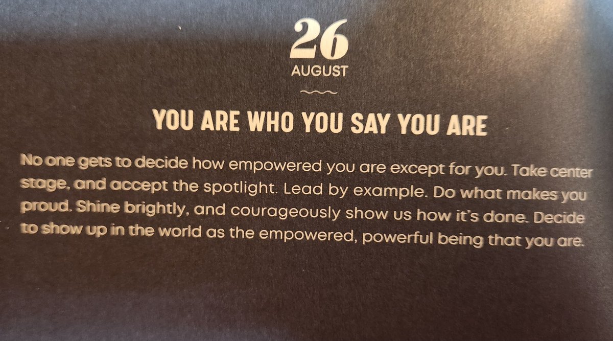 Remember to be kind, smile lots, and dance often!