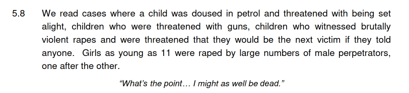 They were not "grooming gangs", they were child rape &amp; torture gangs. Why use the establishment's euphemisms for something like this?