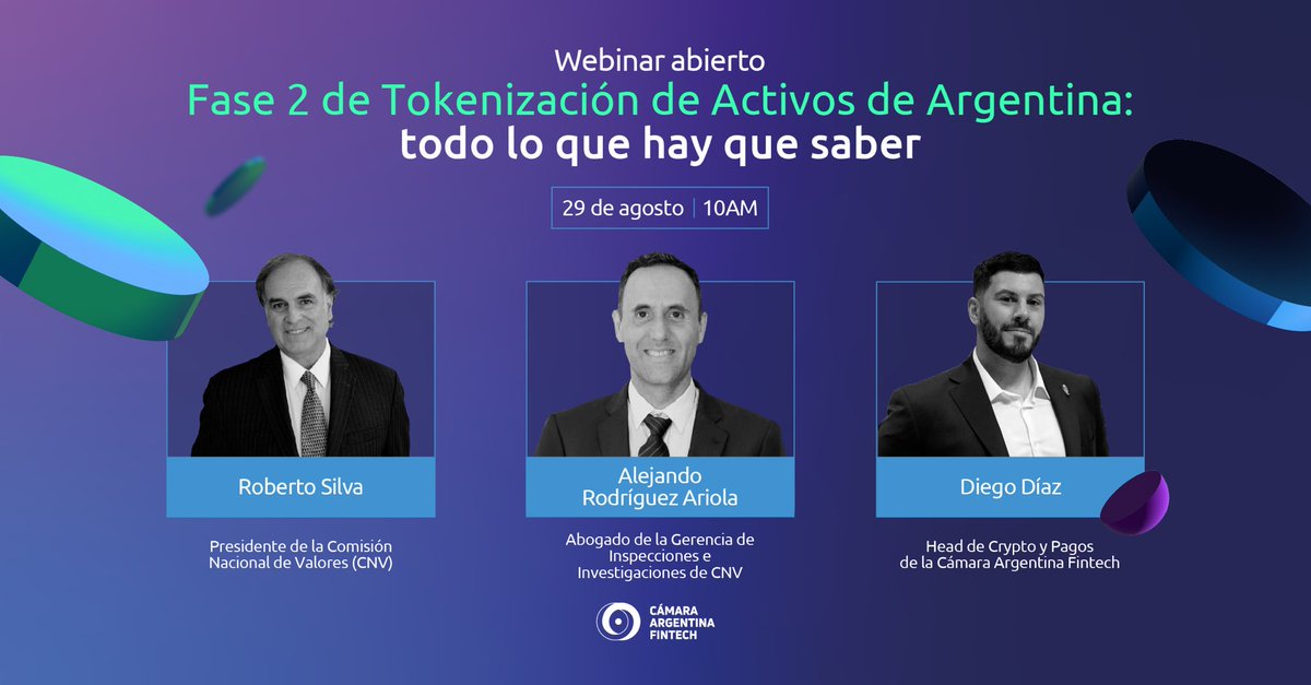 🚀 Tokenización 2.0 en Argentina

La Resolución 1081 de la CNV habilita tokenizar Acciones, ONs y Cedears, marcando un nuevo capítulo en los mercados de capitales.

Lo analizamos en un webinar abierto y gratuito.
📆 29/08 – 10 hs | Online

Inscripción acá forms.gle/J93kaopYwaXwM4…