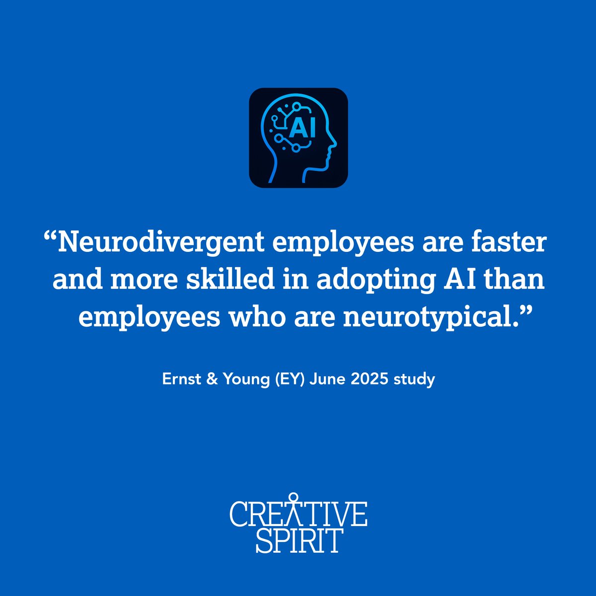 AI could be a game-changer for employees who are neurodivergent. Two new studies from Ernst and Young and Disability:In found that 30% of neurodivergent employees have specialist and expert proficiency in A.I. and big data, both of which are among the top 10 skills expected to