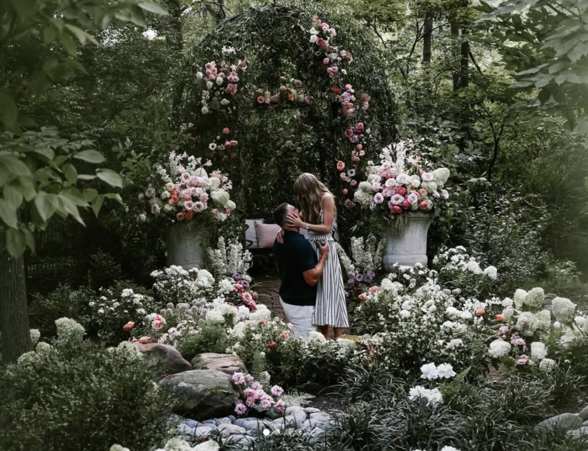 Taylor Swift's garden photoshoot for Lover in 2019 where she wrote about paper rings &amp; finding her forever person.

Taylor Swift's garden engagement photos in 2025 when she has her big ass ring &amp; her forever person. 💍
